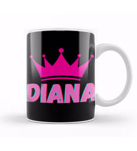 Princess Diana Quotes Art Gift   UK Vintage Retro Style Kupa Bardak Porselen