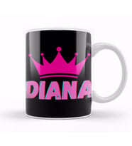 Princess Diana Quotes Art Gift   UK Vintage Retro Style Kupa Bardak Porselen