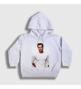Presmono Unisex Çocuk Beyaz Henry Cavill Kapüşonlu Sweatshirt 359458tt
