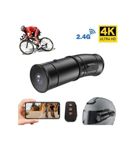Glr V8 Dual Channel 4K Ultra HD Motosiklet Kask Kamerası - Çift Yönlü Kayıt, WiFi, Gece Görüşü, 170