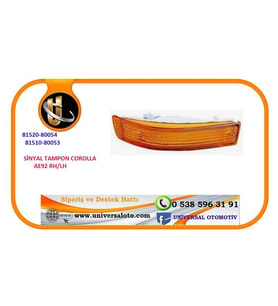 SİNYAL TAMPON COROLLA AE92 1988-1992 SAĞ