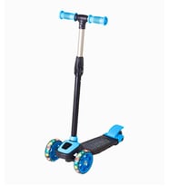 Led Işıklı 3 Tekerlekli Direksiyon Yükseklik Ayarlı Çocuk Scooter (Mavi)