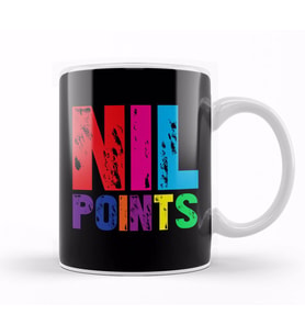 Nil Points Text Kupa Bardak Porselen