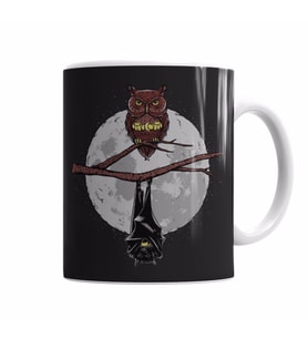 Batman Ve Baykuş Kupa Bardak Porselen