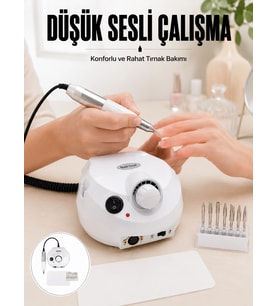 Akrilik ve Jel Tırnaklar İçin Profesyonel Tırnak Frezesi Yeni Nesil