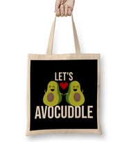 Let s Avocuddle Cute & Funny Avocado Romantic Pun Bez Çanta Uzun Saplı
