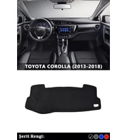 Toyota Corolla (2013-2018) 3d Torpido Kılıfı Panel Koruyucu Göğüs Kaplama - Siyah Şerit