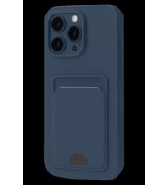 iPhone 16 Pro Max Kılıf Kelvin Kartvizitli Silikon - Lacivert