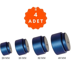 WELDER PPRC PLASTİK BORU KAYNAK MAKİNESİ PAFTA, LOKMA TAKIMI (MAVİ TEFLON)