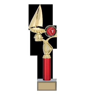 ODAK KUPA - Figürlü Kupalar - Yelken Figürlü Kupalar FG-016 A - 42 cm