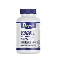 Dayvit Kalsiyum Magnezyum Vitamin D Çinko 60 Tablet
