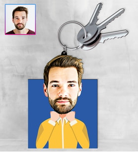 Kişiye Özel Karikatür Tasarım Anahtarlık 97205