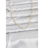 CM 14K Gold Renk Kalp Zincirli 60 cm Kadın Kolye
