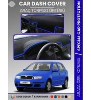 SKODA FABİA (1999-2006) Torpido Örtüsü Ön Göğüs Halı Torpido Koruma Birebir Uyum Kaymaz UV Koruma