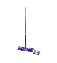 MANDALLI YÜZEY TEMİZLİK PALET MOP M.FİBER PASPAS - YEDEKLİ DUVAR SİLME MOP METAL UZAYAN SAP=70-107CM- 360°