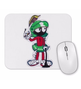 Marvin The Martian Smoking Mouse Pad