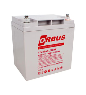 Ayt Orbus 12 Volt 28 Amper Dik Engelli Araç Elektrikli Bisiklet Aküsü 167x125x175 Mm Yeni Tarihli Taze Akü
