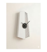 Obelix Dekoratif Ahşap Duvar Saati – Modern ve Şık Tasarım 30x55 cm. Beyaz Renk