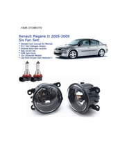 8200074008-camlı Sağ+sol Renault Megane Sedan 2006 Sis Farı Set Oem: 8200074008