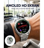 Amoled Smartwatch Harita Modlu Bluetooth Aramalı 3 Değiştirilebilir Kayışlı Yeni Nesil