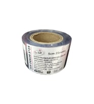Omeyva Şeffaf Kalın Pasta Kenar Dekor Film Jelatini - 5 Cm. x 25 Metre - Krema Tutucu - 1 Rulo
