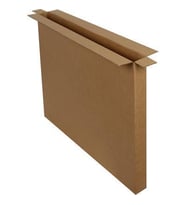 Tek Oluklu Tablo, Tv Kolisi 53x4x53 Cm Esmer C Dalga 100 Adet