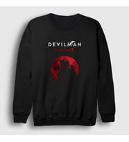 Presmono Unisex Siyah Poster Anime Devilman Crybaby Sweatshirt 460961tt