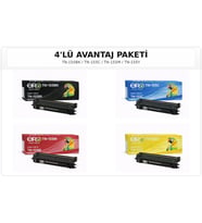 TN-155 / Brother HL-4040CN İçin 4 Renk Muadil Toner Set