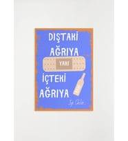 Rakı Ahşap Retro Poster 28 x 20
