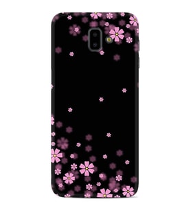 Samsung J6 Plus J7 Prime J7 Pro M20 Kılıf Desenli Silikon Black flowers 1391