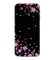 Samsung J6 Plus J7 Prime J7 Pro M20 Kılıf Desenli Silikon Black flowers 1391