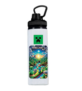 Minecrafttt Baskılı Metal Suluk 800ml.