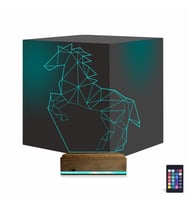 Luvivia At Tasarım Polygonal 3D Lamba - Masa Gece Lambası