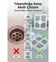 MOBGİFT GİDER KAPATICI PİSLİK TUTUCU KENDİNDEN YAPIŞKANLI GİDER KAPAĞI