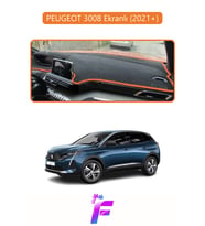 PEUGEOT 3008 EKRANLI (2021+) Uyumlu Torpido Örtüsü Yansıma Önleyici Koruma Kolay Montaj J16