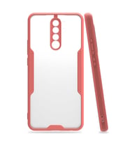Redmi Note 8 Pro Kılıf Parfe Kenarları Pastel Renk Silikon Kılıf (Pembe)