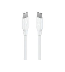 taks by ttec USB-C - USB-C 120cm 60W PD/QC Hızlı Şarj/Data Kablosu Beyaz 5DK36B