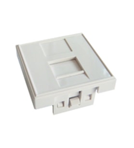 Keystone Jack Takmak İçin Priz Modülü, 1 Port, Panjurlu, 45 x 45 mm