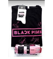Blackpink Owersize T-shirt Kalemlik Çorap 3' Lü Kombin