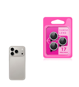 Apple iPhone 17 Pro Uyumlu Zore CL-06 Kamera Lens Koruyucu (Gri-Gri)
