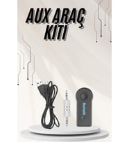 Yeni Nesil Bluetooth Aux Araç Kiti Siyah Tv Tablet Telefon Araç Araba