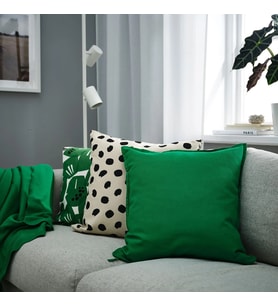 Ikea Gurlı Yaprak Yeşili 50X50 cm Kırlent Kılıfı