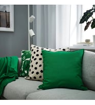 Ikea Gurlı Yaprak Yeşili 50X50 cm Kırlent Kılıfı
