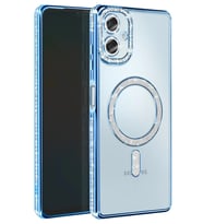 Galaxy A06 Joke Simli Magneticsafe Kılıf - Mavi