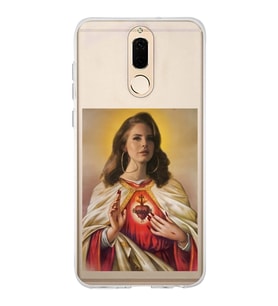 Huawei Mate 10 Lite Uyumlu Lana Del Rey Desenli Şeffaf Telefon Kılıfı