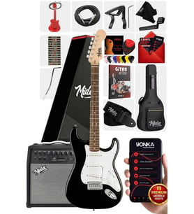 Midex RPH-30WB-50AMP Gül Klavye SSS 50W Amfili Elektro Gitar Seti