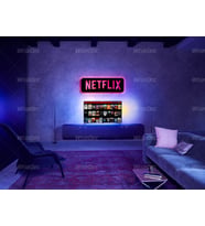 NETFLIX Ledli Metal Tablo