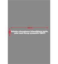 Oto Cam Yazı Sözleri Ticari-Servis-Dolmuş-Panelvan Uzun Sticker Model 11