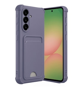 Samsung Galaxy A36 Kılıf Kelvin Kartvizitli Silikon - Lila