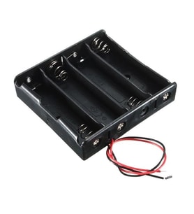18650 Lityum İyon 4 lü Pil Yuvası